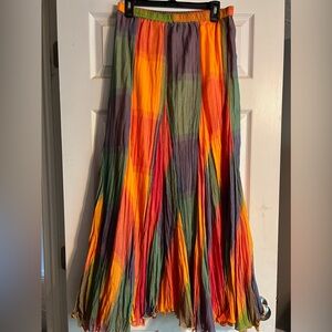 Soft Surroundings cotton maxi skirt